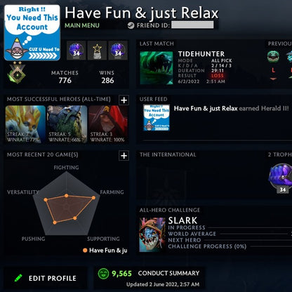 Herald II | MMR: 10 - Behavior: 9565