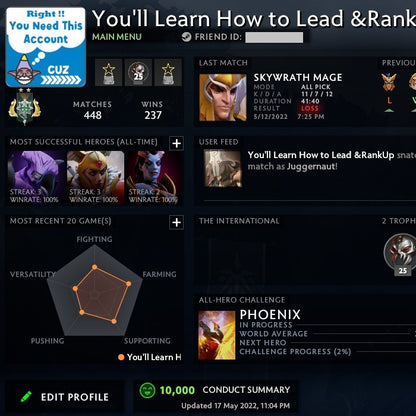 Archon II | MMR: 2430 - Behavior: 10000