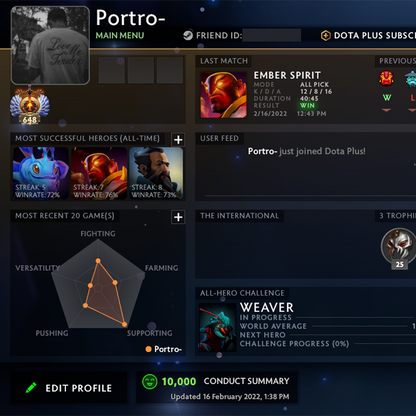 Immortel [ 648 ] | MMR : 7050 - Comportement : 10000