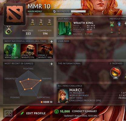 Herald II | MMR: 10 - Behavior: 10000