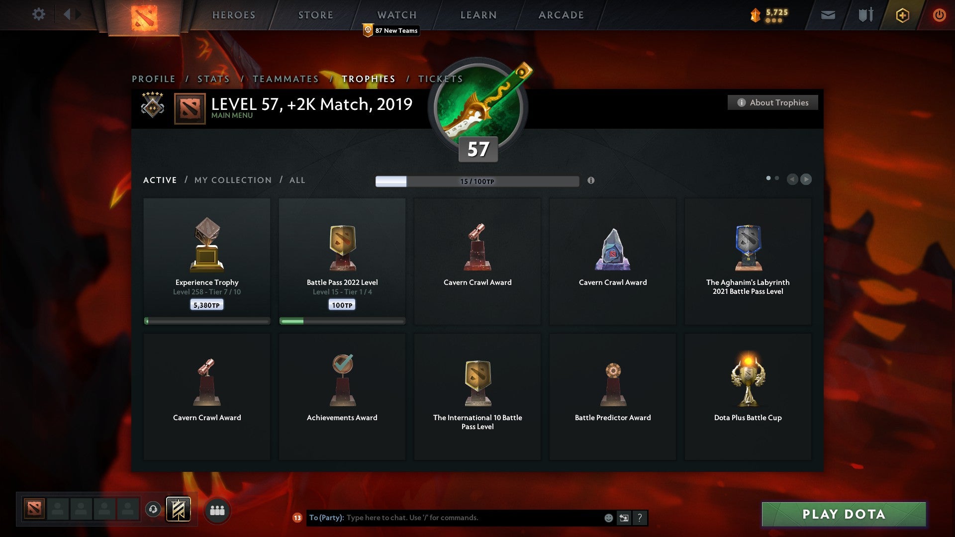 Gardien V | MMR : 1470 - Comportement : 9600 