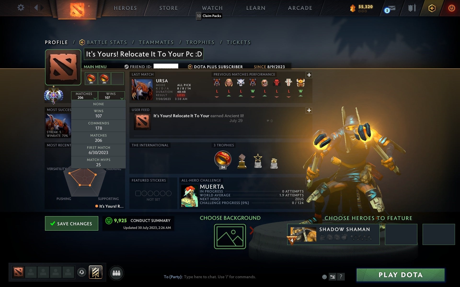 Ancient I | MMR: 3795 - Behavior: 9925