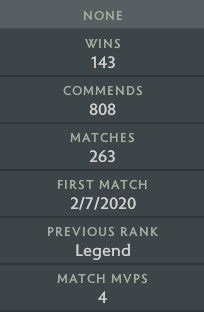 Légende V | MMR : 3600 - Comportement : 10000