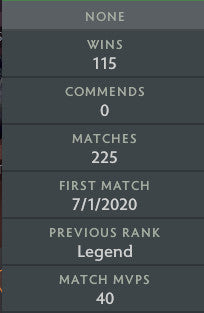 Légende II | MMR : 3220 - Comportement : 10000