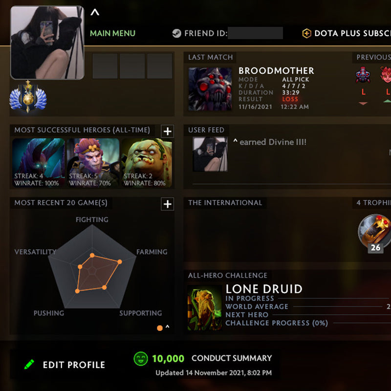 Divin I | MMR : 4570 - Comportement : 10000