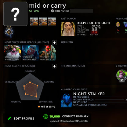 Guardian II |  MMR: 950 - Behavior: 10000