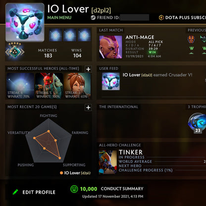 Crusader V | MMR: 2170 - Behavior: 10000