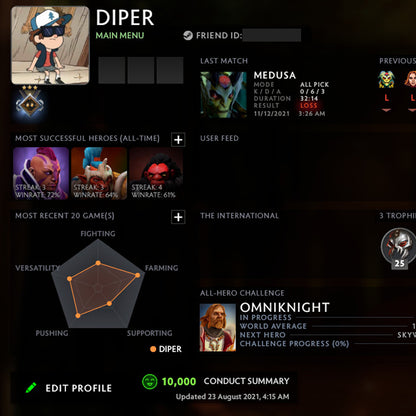 Gardien III | MMR : 1160 - Comportement : 10000