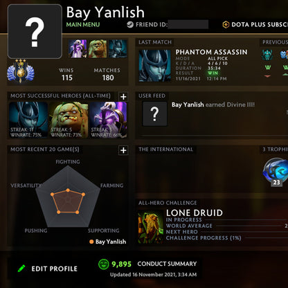 Divin III | MMR : 5220 - Comportement : 9895