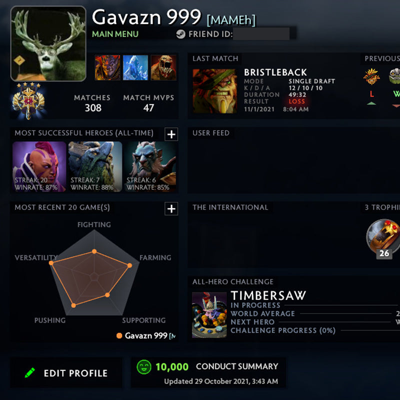 Legend IV | MMR: 3570 - Behavior: 10000