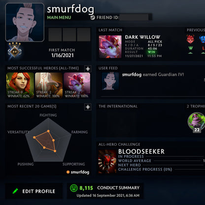 Gardien IV | MMR : 1380 - Comportement : 8115