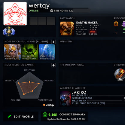 Divine I |  MMR: 4560 - Behavior: 9365