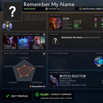 Divin II | MMR : 4910 - Comportement : 10000