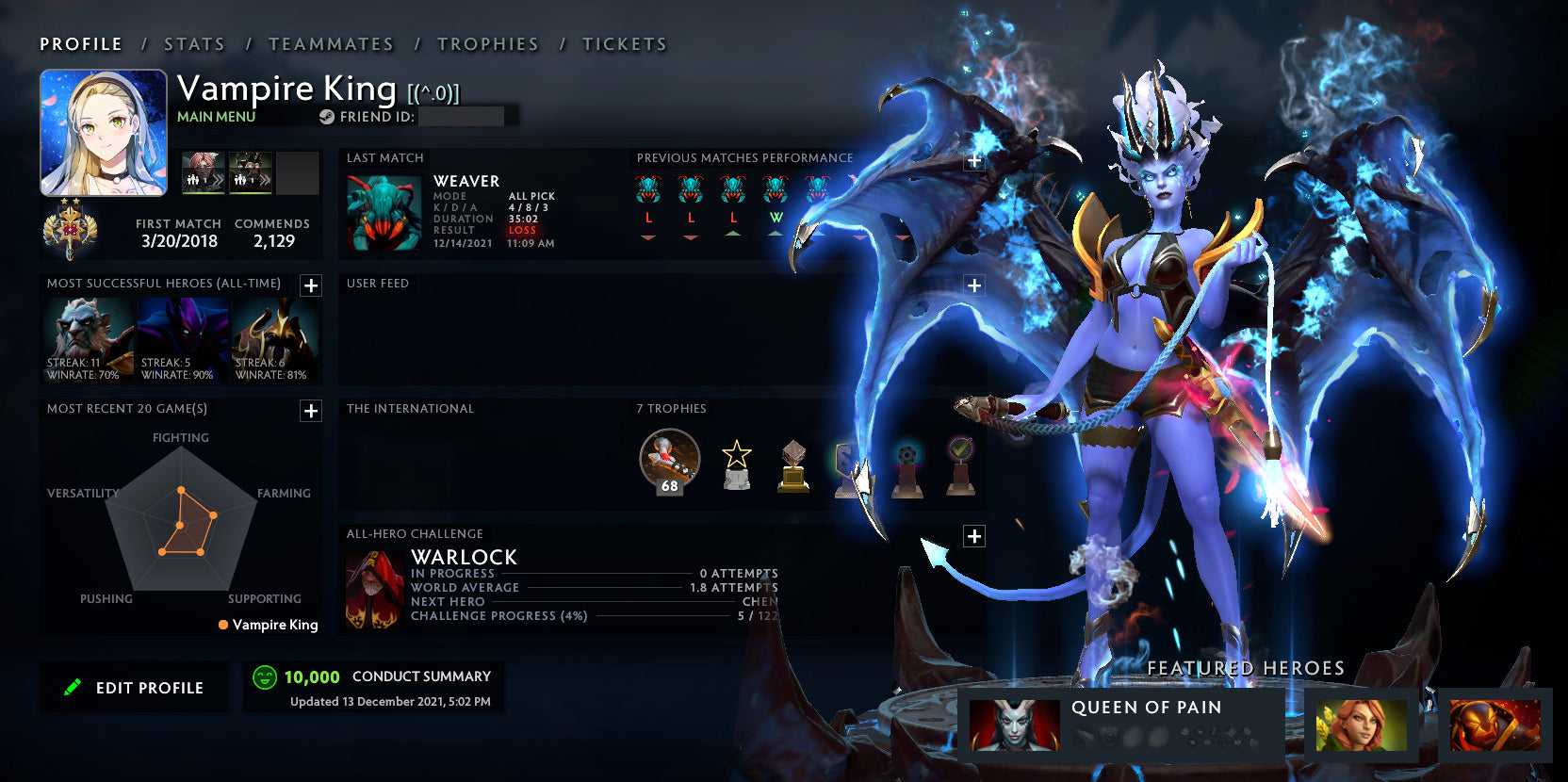 Legend II | MMR: 3190 - Behavior: 10000