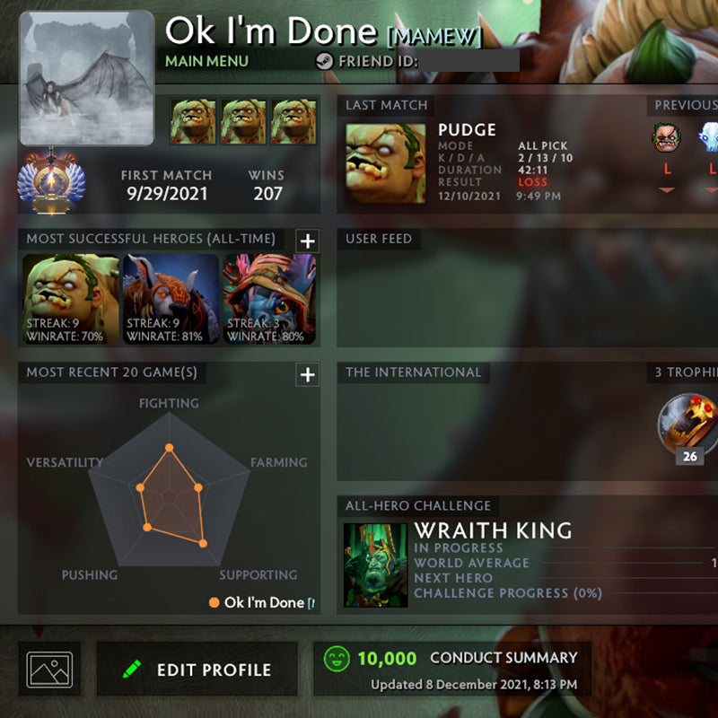 Immortel | MMR : 5640 - Comportement : 10000