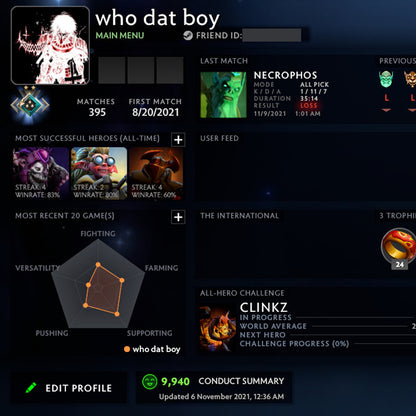 Croisé II | MMR : 1600 - Comportement : 9940