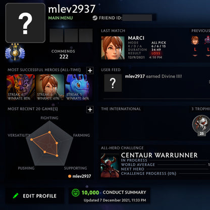 Divine III | MMR: 4850 - Behavior: 10000