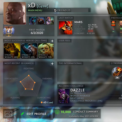 Immortel | MMR : 6520 - Comportement : 10000