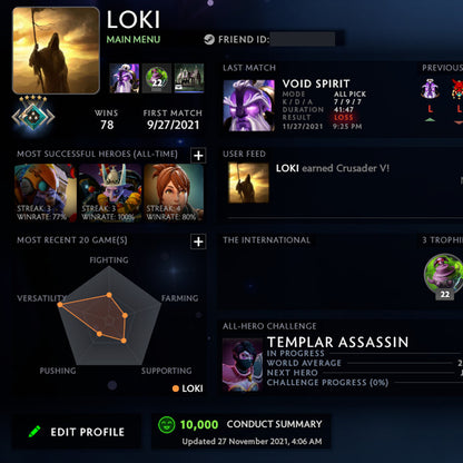 Crusader V | MMR: 2170 - Behavior: 10000