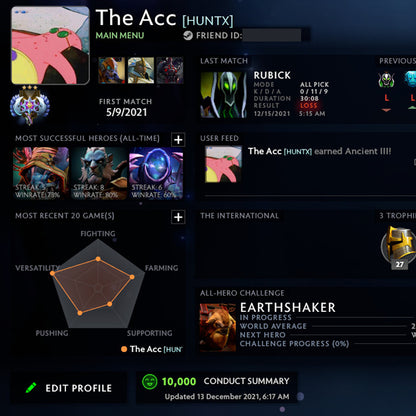 Ancient III |  MMR: 4260 - Behavior: 10000