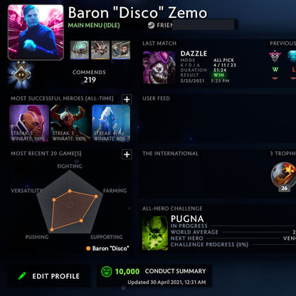 Guardian II |  MMR: 970 - Behavior: 10000