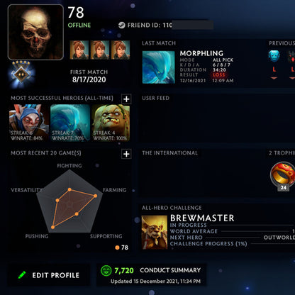 Guardian V |  MMR: 1300 - Behavior: 7700