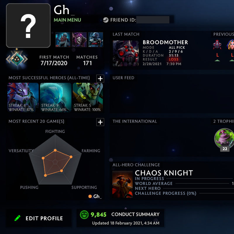 Crusader I |  MMR: 1560 - Behavior: 9845