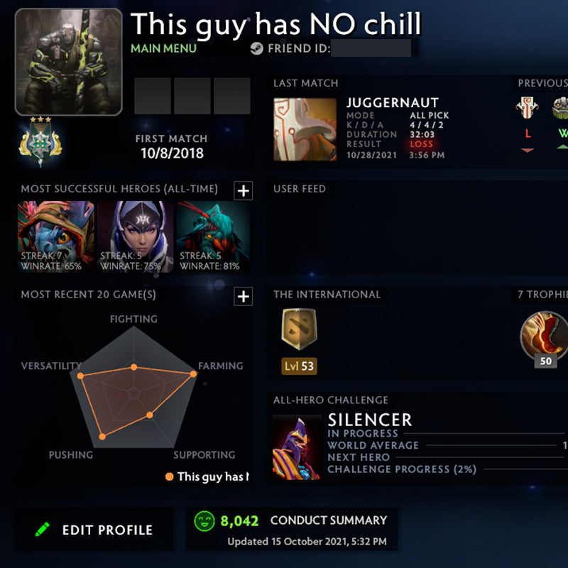 Archon III |  MMR: 2600 - Behavior: 8042