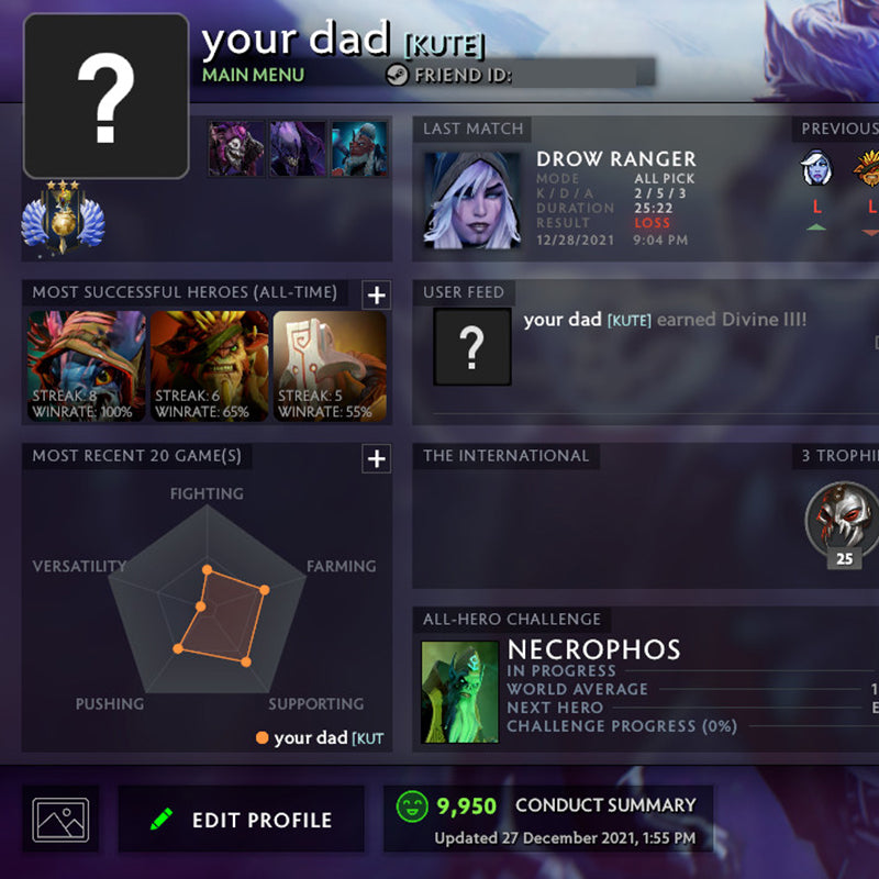 Divin III | MMR : 5190 - Comportement : 10000