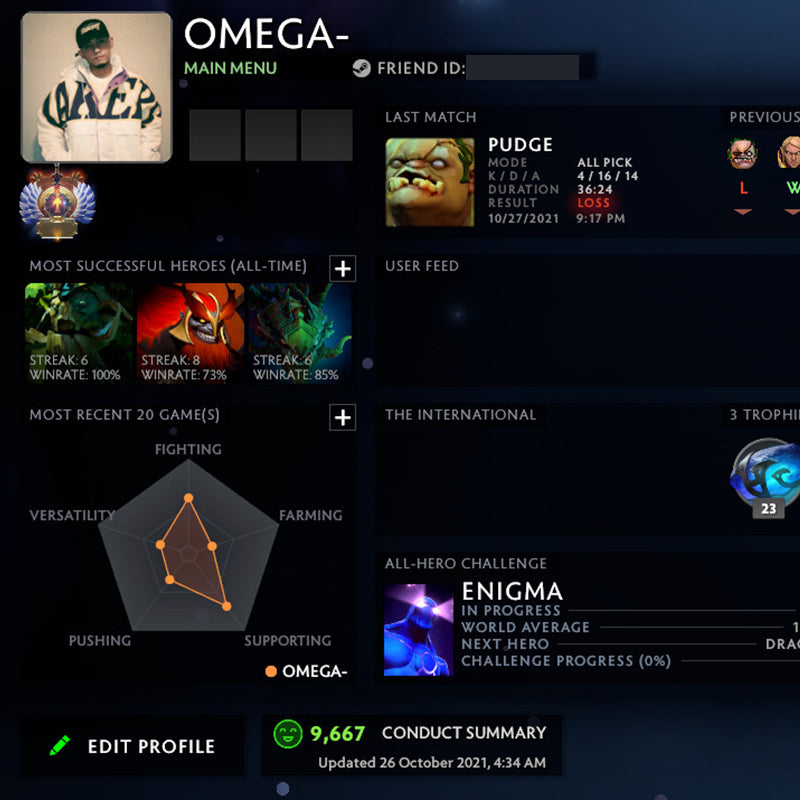 Immortel | MMR : 6100 - Comportement : 9667