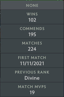Divine IV | MMR : 5130 - Behavior : 10000