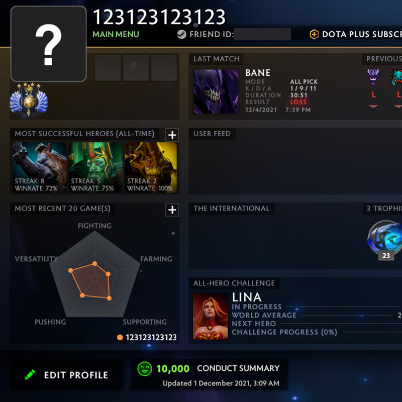 Divin IV | MMR : 5130 - Comportement : 10000