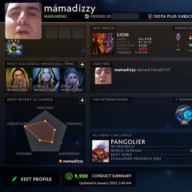 Herald IV | MMR : 590 - Behavior : 9900
