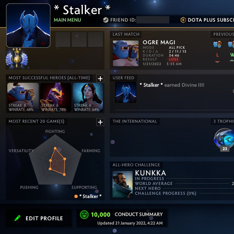 Divin III | MMR : 5040 - Comportement : 10000