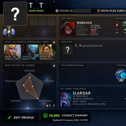 Divine II |  MMR: 5000 - Behavior: 10000