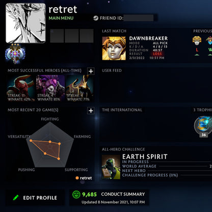 Ancient III |  MMR: 4060 - Behavior: 9685