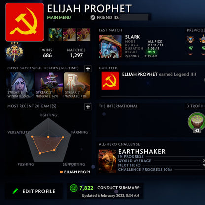 Legend I |  MMR: 3480 - Behavior: 7822