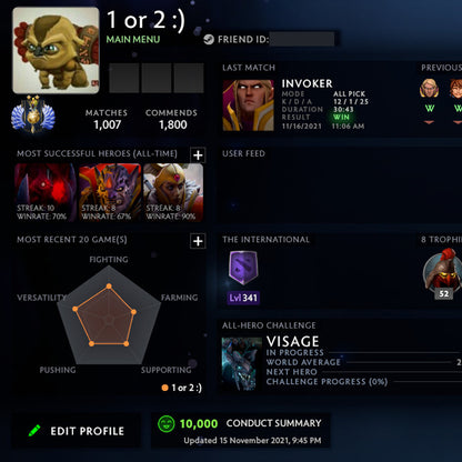 Divin II | MMR : 4930 - Comportement : 10000