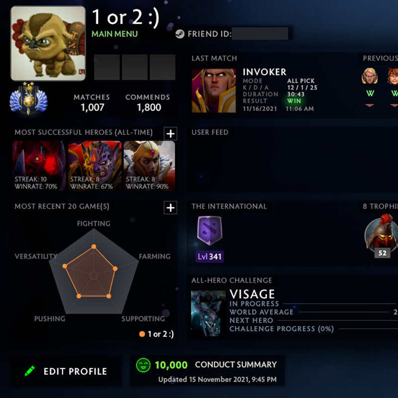 Divin II | MMR : 4930 - Comportement : 10000