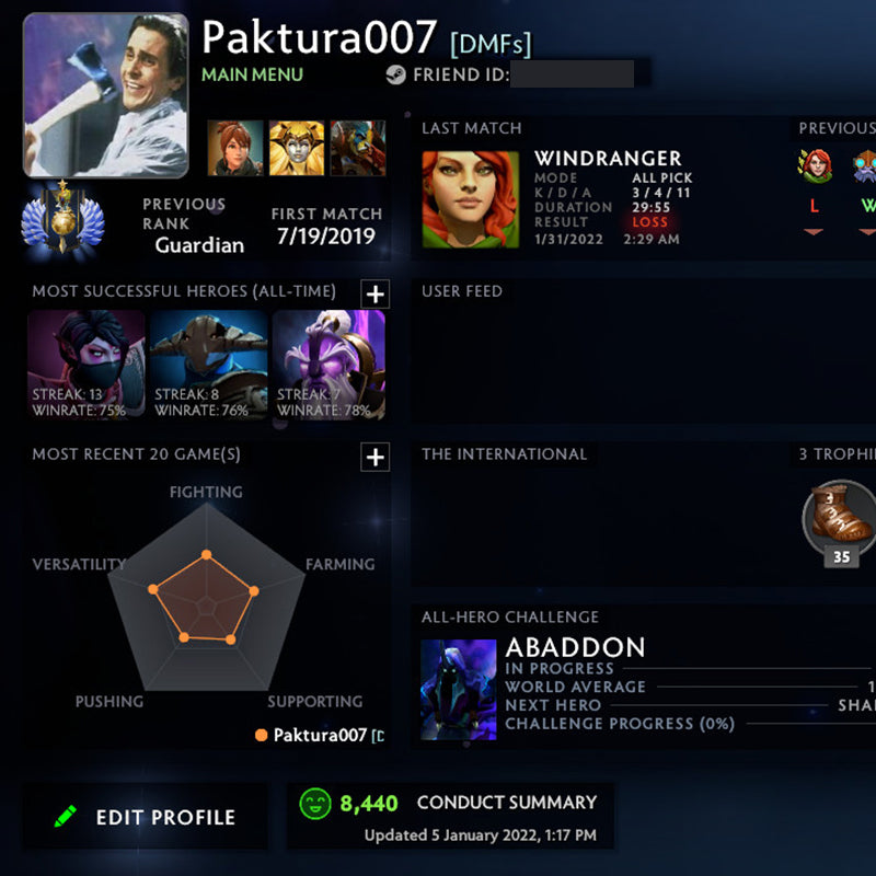 Divin I | MMR : 4580 - Comportement : 8440