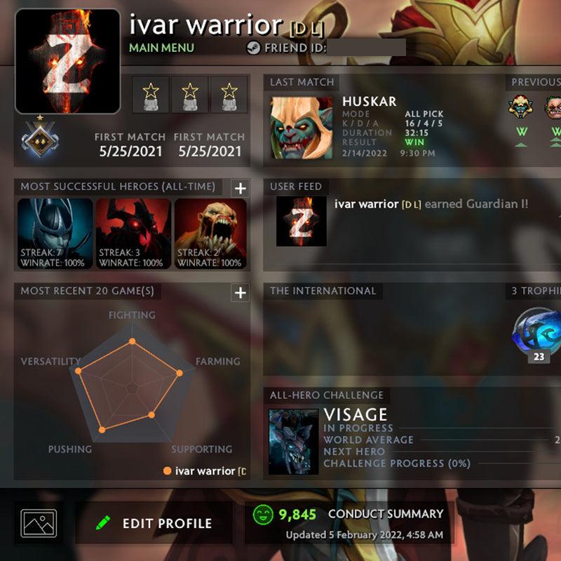 Gardien I | MMR : 790 - Comportement : 9845