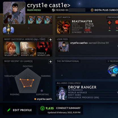 Divin I | MMR : 4590 - Comportement : 9635