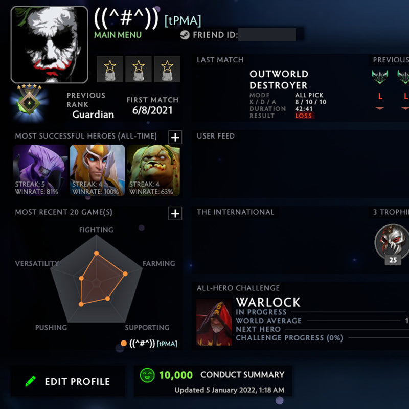 Herald III | MMR: 660 - Behavior: 10000
