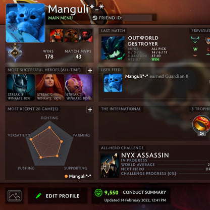 Guardian I | MMR: 770 - Behavior: 8810