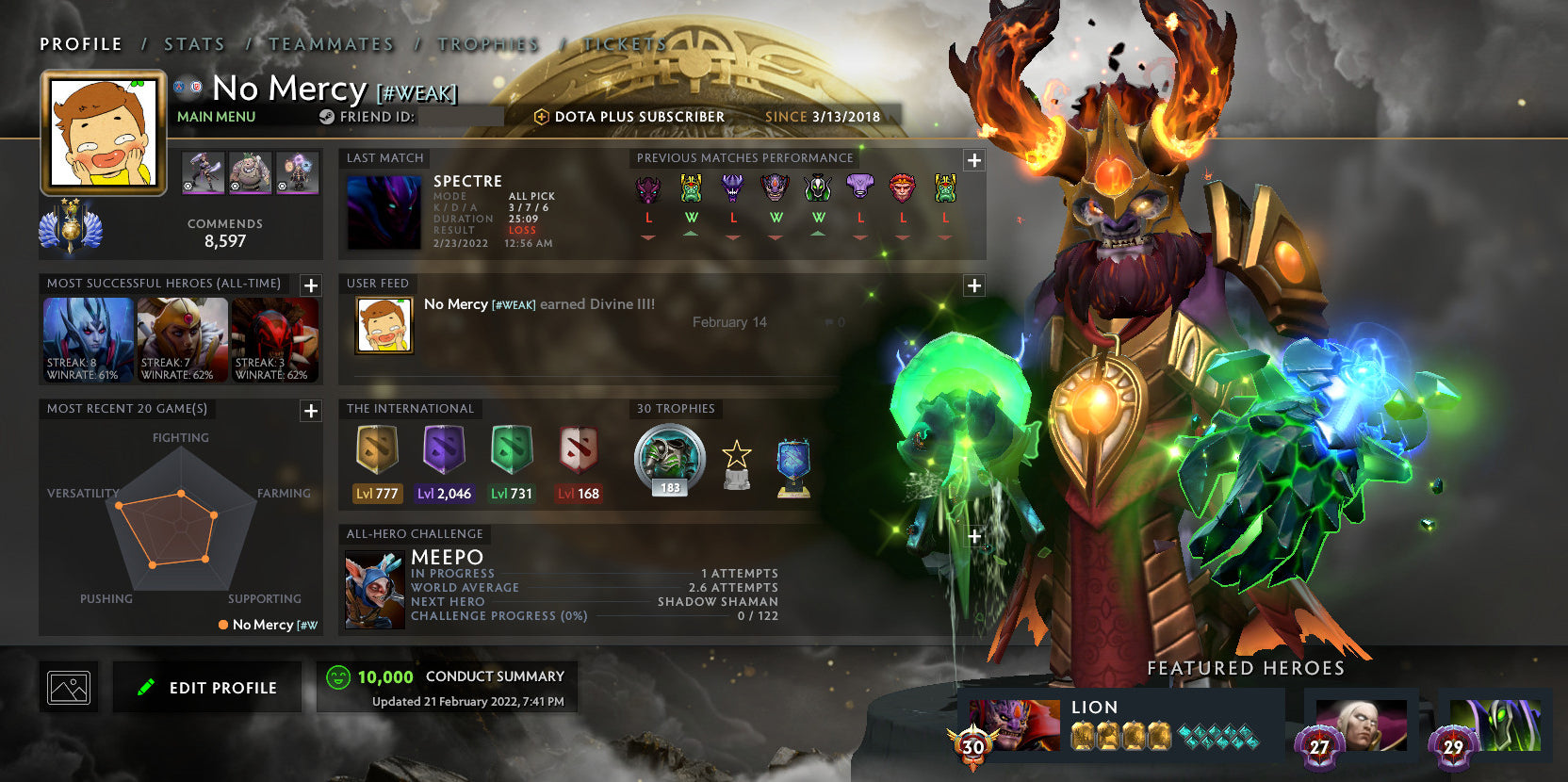 Divine II | MMR: 4670 - Behavior: 10000