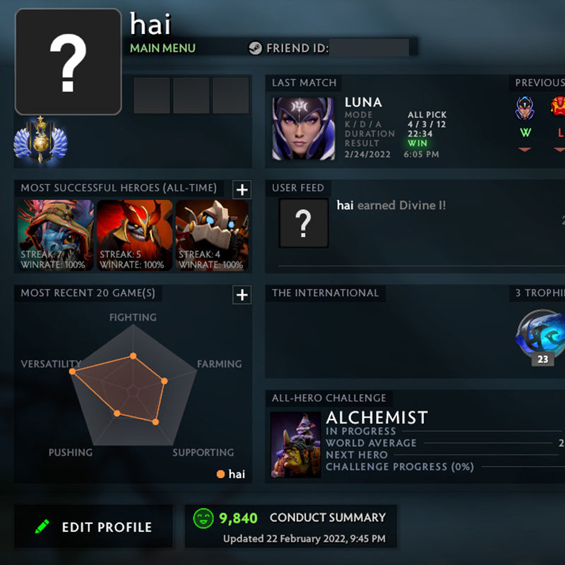 Divin I | MMR : 4650 - Comportement : 9840