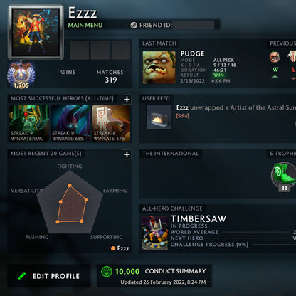 Immortal [ 1705 ] | MMR: 6230 - Behavior: 10000