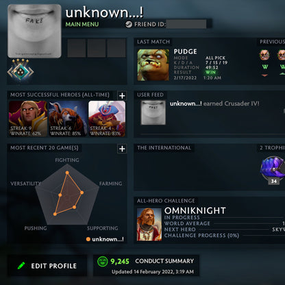 Crusader IV | MMR: 2020 - Behavior: 9600