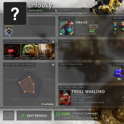 Gardien V | MMR : 1410 - Comportement : 7543