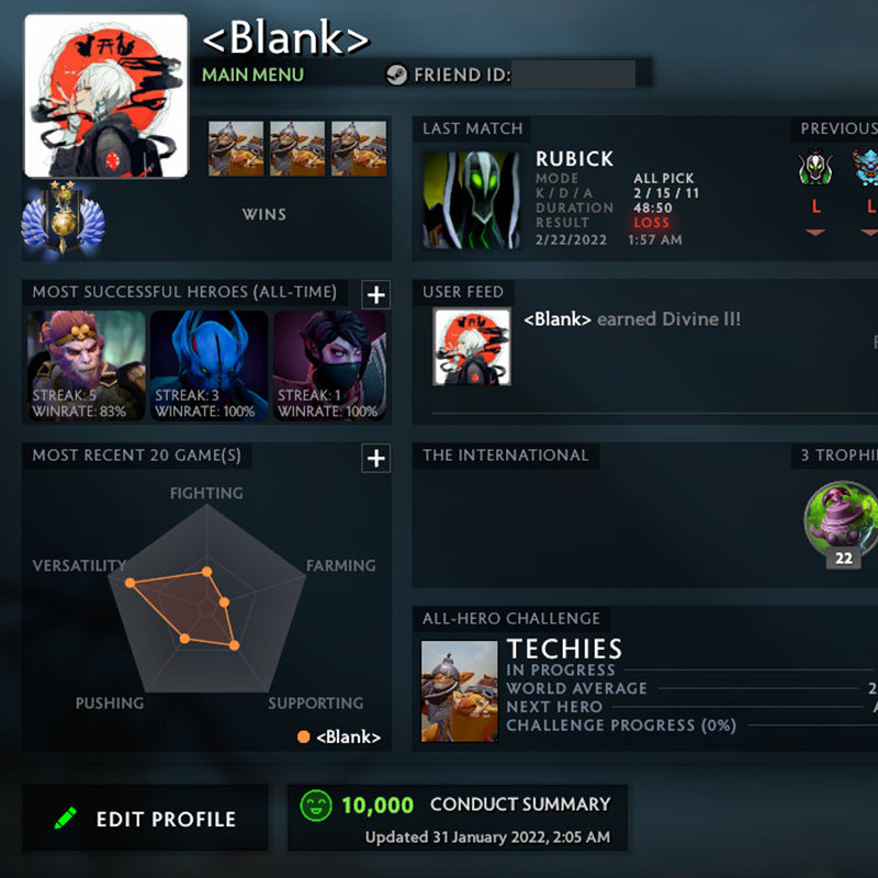 Divin II | MMR : 4780 - Comportement : 10000